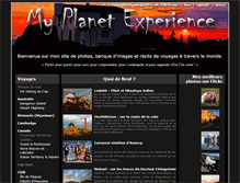 Tablet Screenshot of myplanetexperience.com